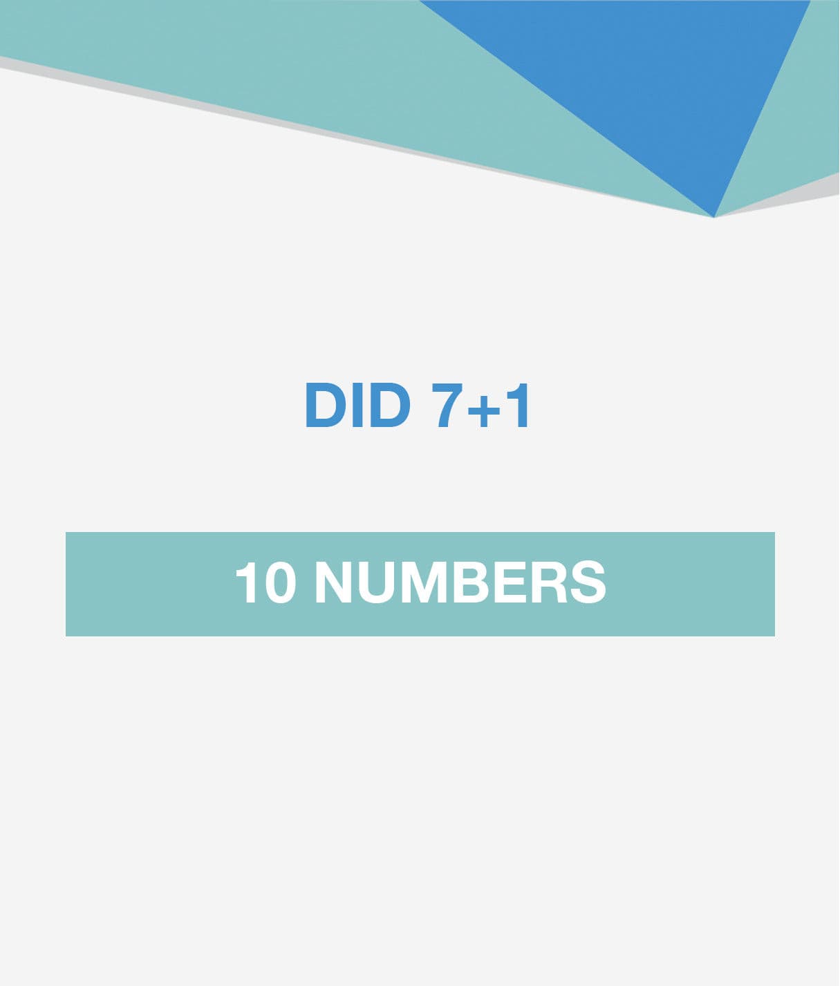 DID Batch 7+1 (10 numbers) - Premium  from Vanilla Telecoms Ltd. - Just €8.26! Shop now at Vanilla Telecoms Ltd.