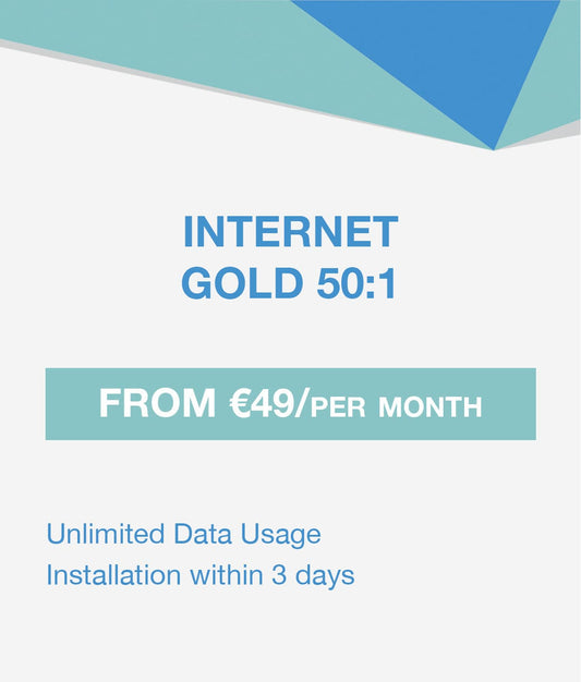 Internet Gold 50:1 - Premium  from Vanilla Telecoms Ltd. - Just €57.82! Shop now at Vanilla Telecoms Ltd.