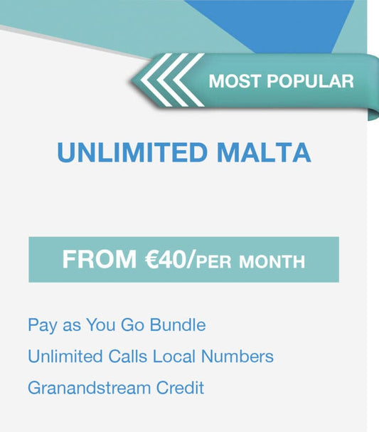 Unlimited Calls To Malta - Premium  from Vanilla Telecoms Ltd. - Just €47.2! Shop now at Vanilla Telecoms Ltd.